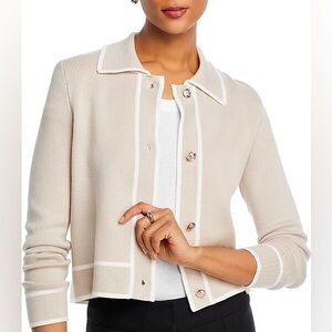 Contrast Trim Cardigan